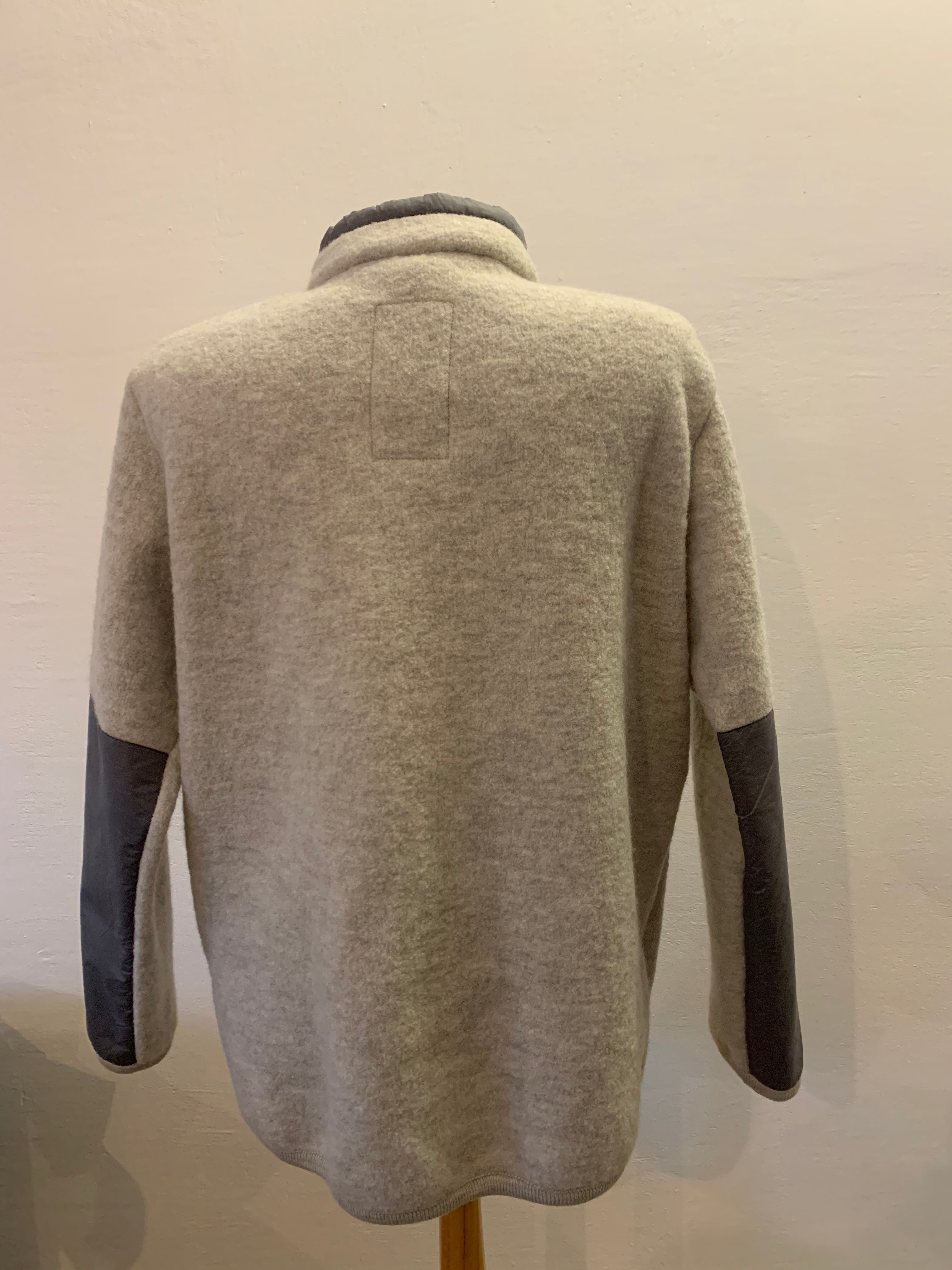 B-Ware: NATURAL WOOLFLEECE JACKET- off white