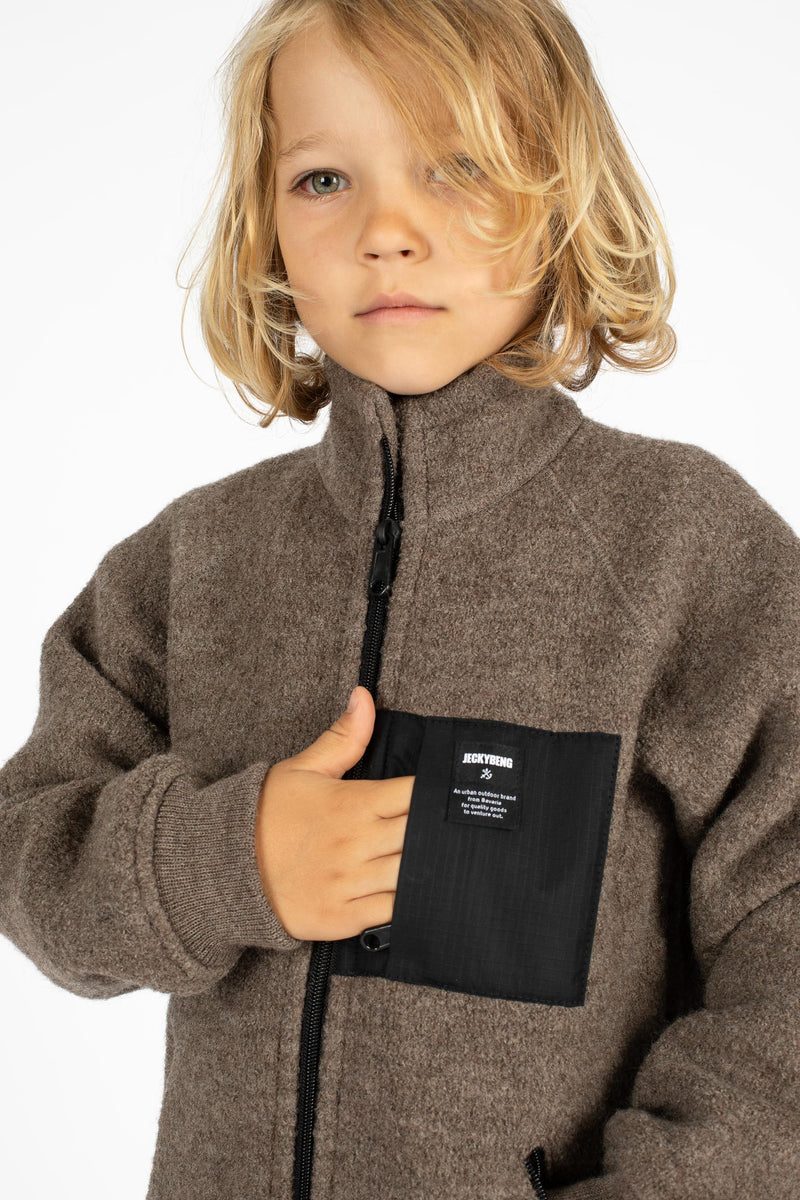 THE NATURAL WOOLFLEECE JACKET Kids
