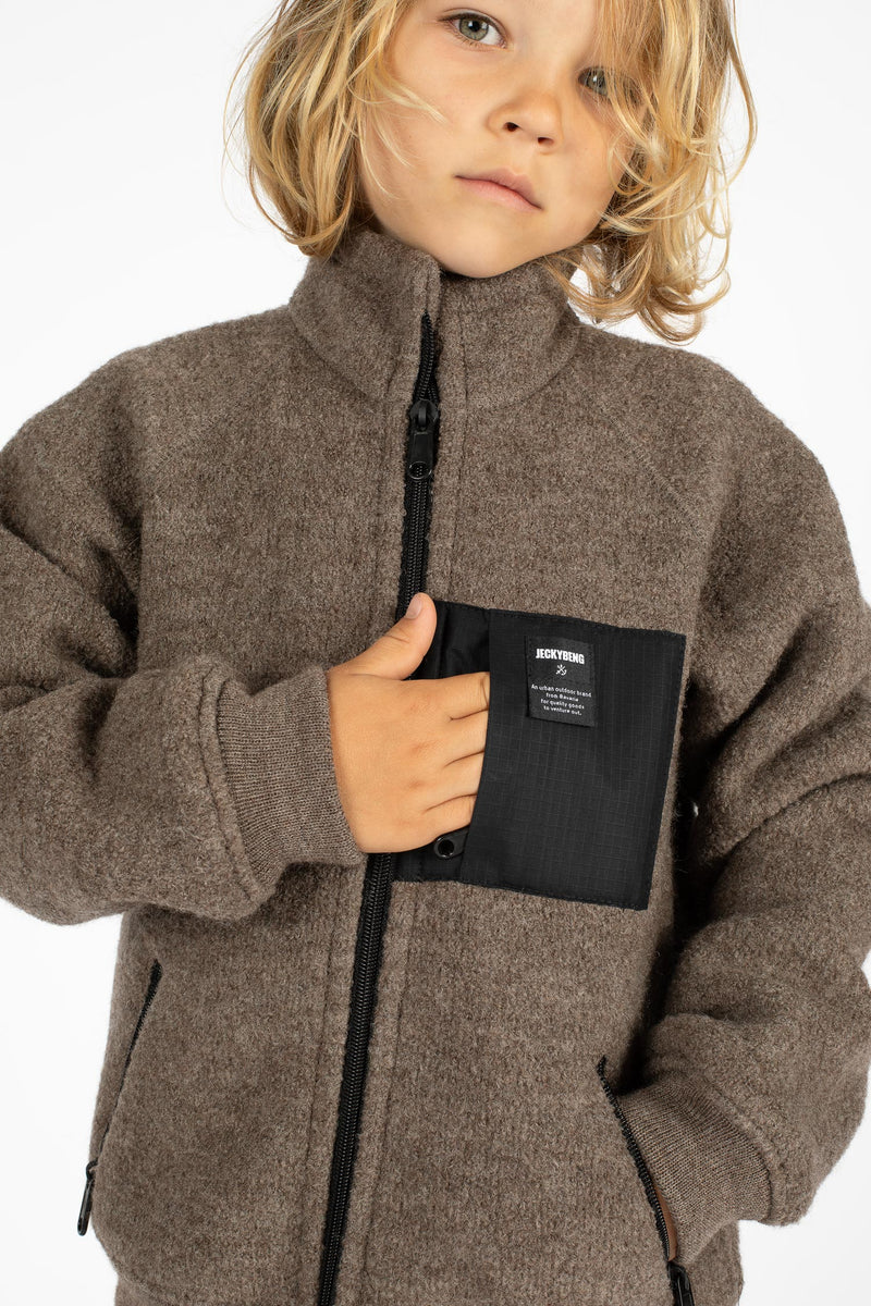THE NATURAL WOOLFLEECE JACKET Kids