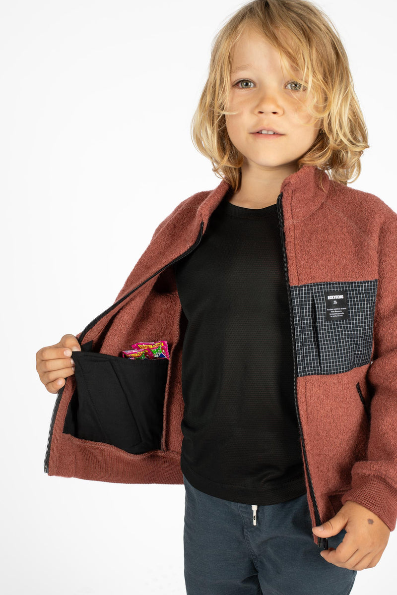 THE NATURAL WOOLFLEECE JACKET Kids