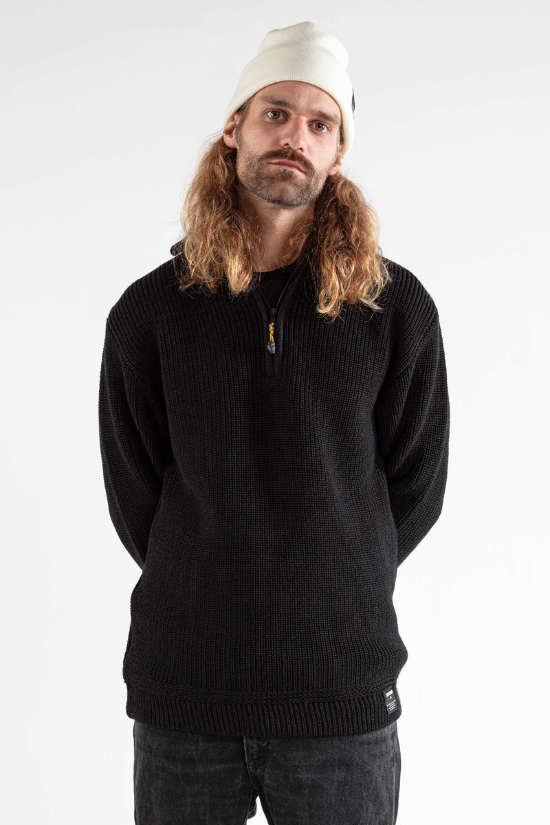 The MERINO TROYER - black