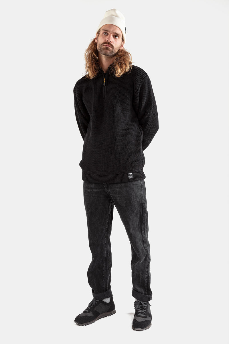 The MERINO TROYER - black