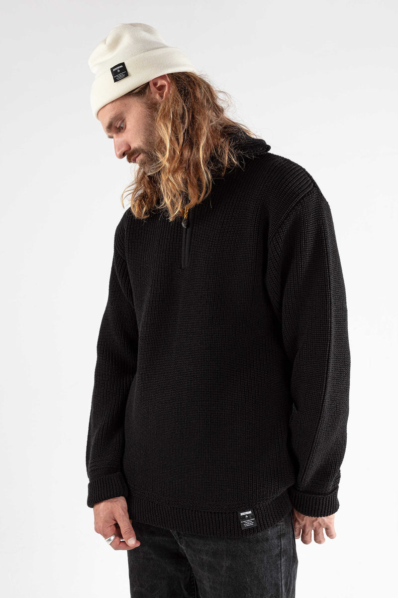 The MERINO TROYER - black