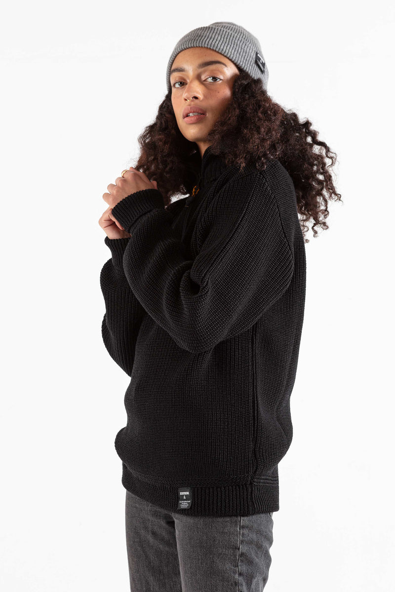 The MERINO TROYER - black