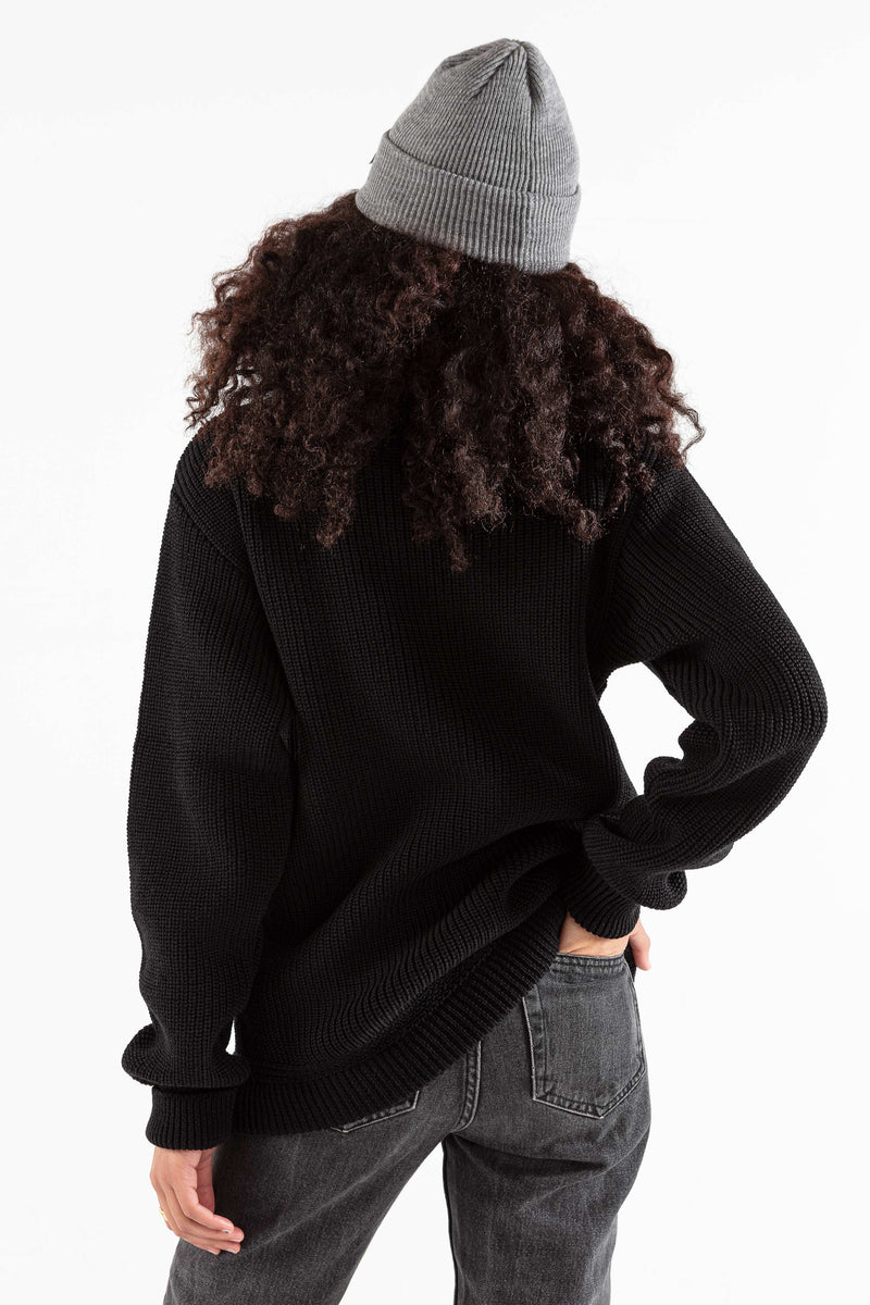 The MERINO TROYER - black