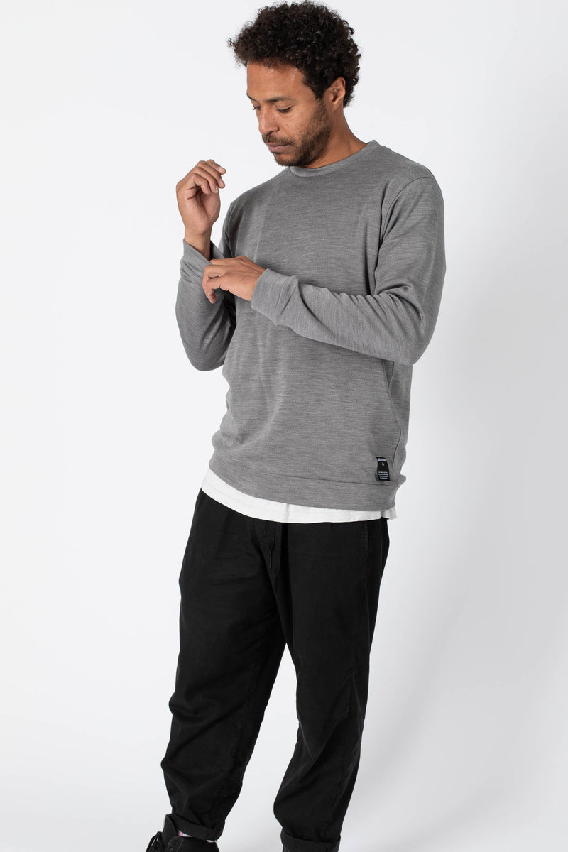 The MERINO SWEATER - grey melange