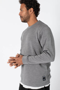 The MERINO SWEATER - grey melange