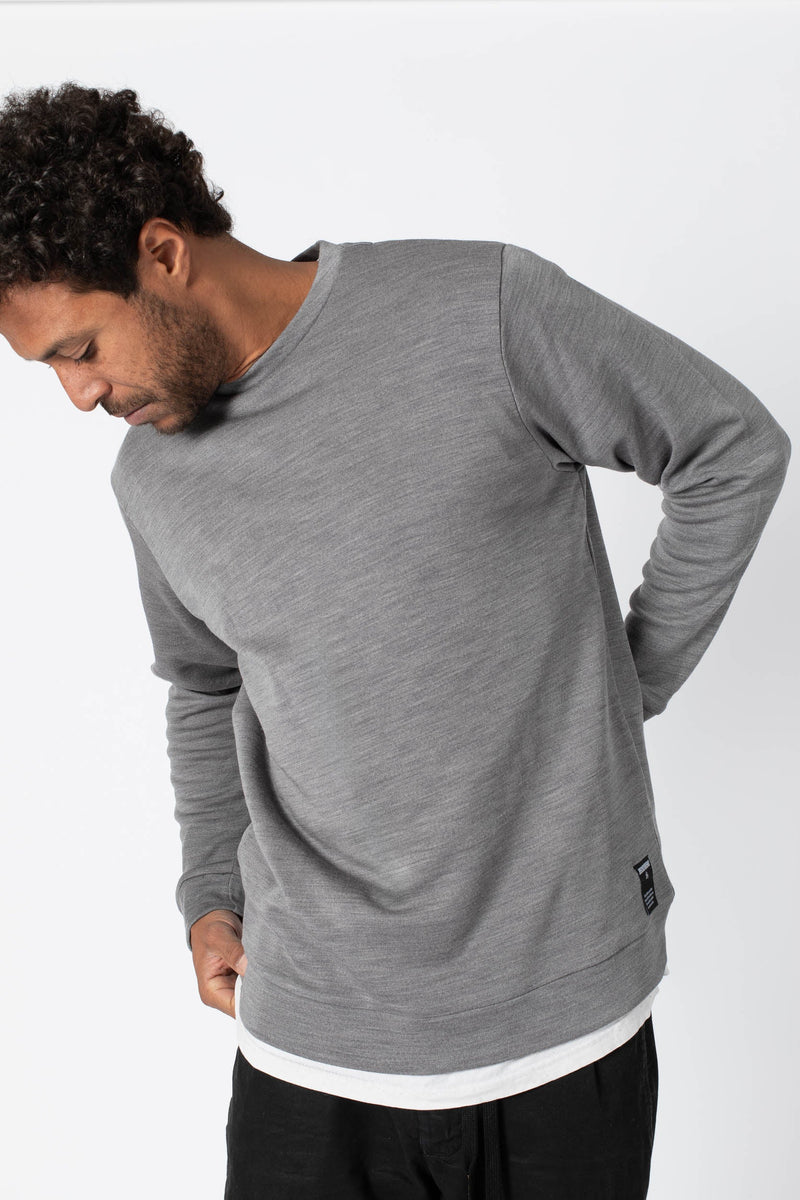 The MERINO SWEATER - grey melange