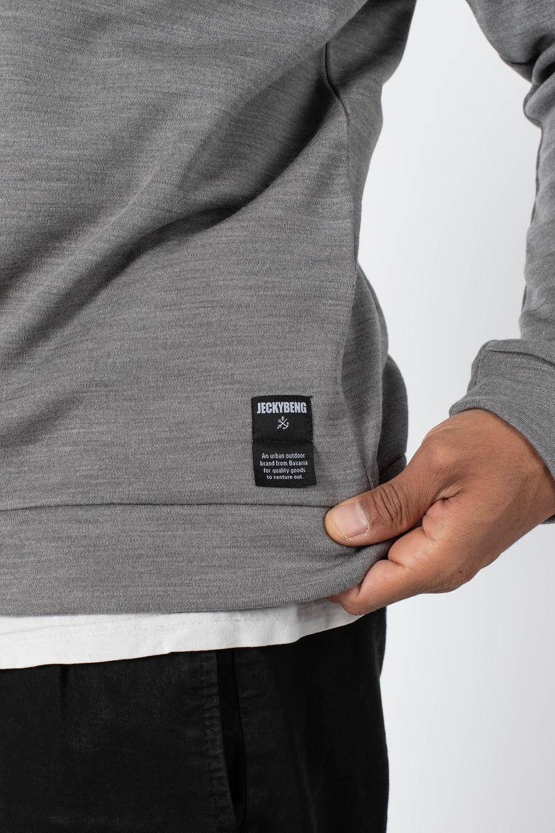 The MERINO SWEATER - grey melange